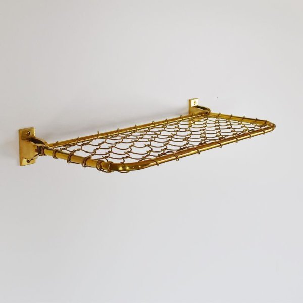 画像1: リトラ棚 Brass Wire Shelf (1)